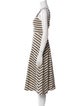 Derek Lam 10 Crosby Striped Midi Length Dress