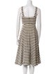 Derek Lam 10 Crosby Striped Midi Length Dress