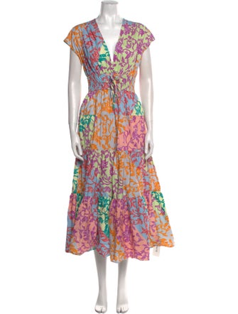 Derek Lam 10 Crosby Printed Long Dress
