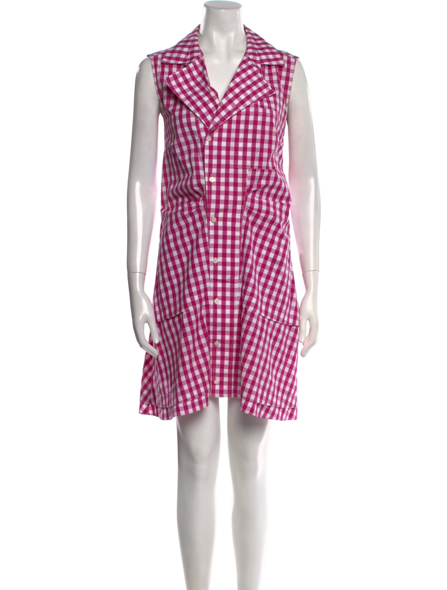 Derek Lam 10 Crosby Plaid Print Mini Dress