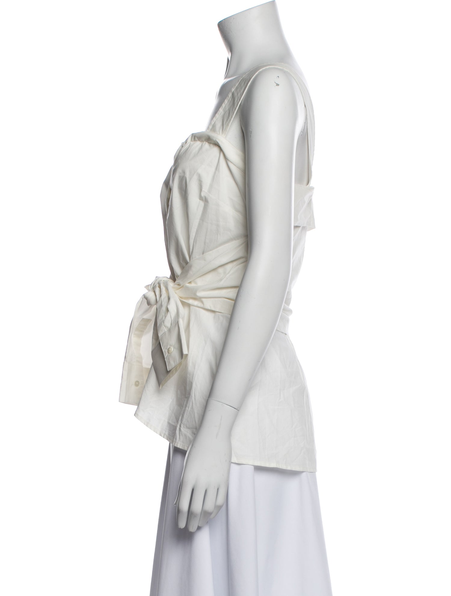 Derek Lam 10 Crosby Square Neckline Sleeveless Top