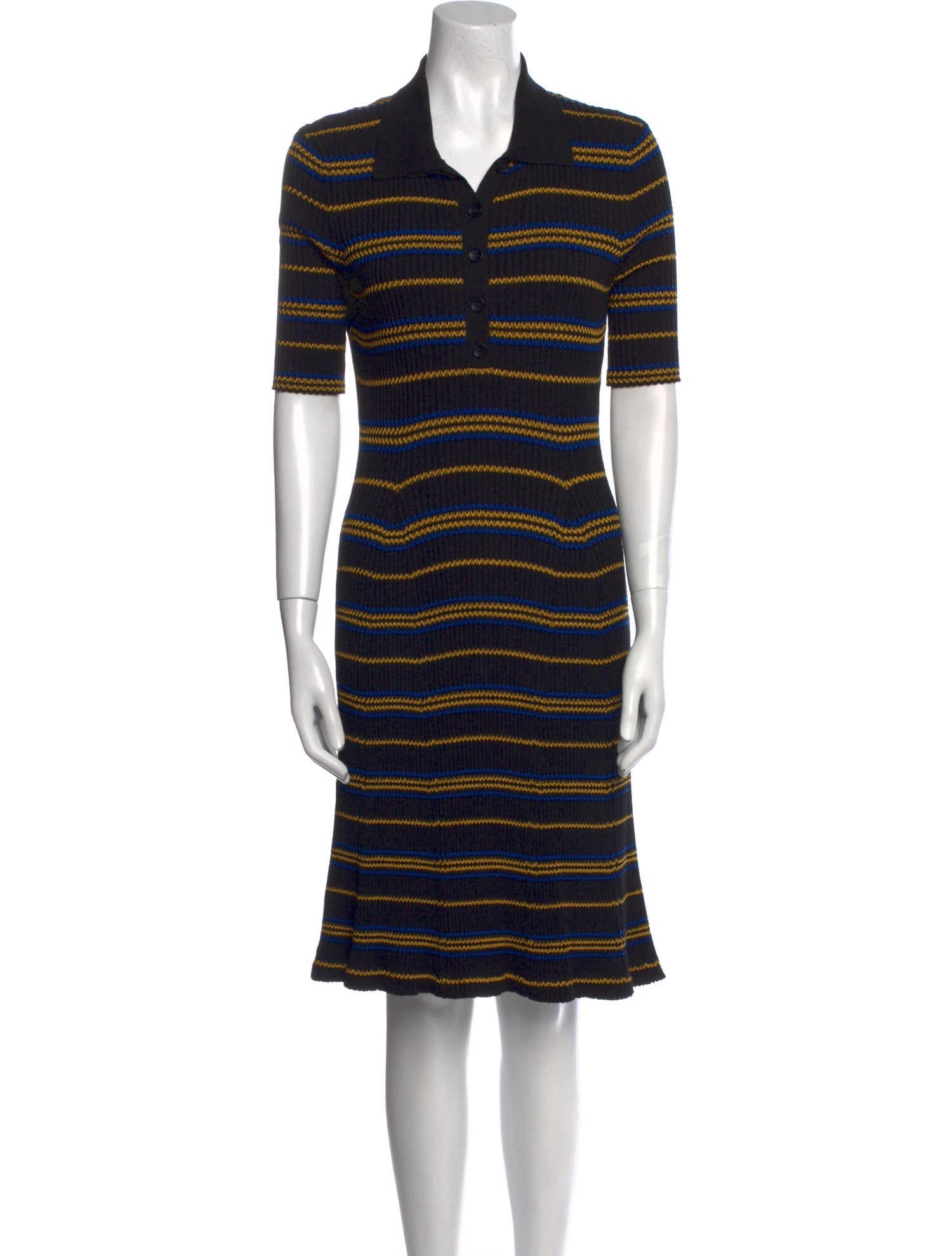Derek Lam 10 Crosby Striped Knee-Length Dress w/ Tags