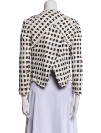Derek Lam 10 Crosby Plaid Print Bolero