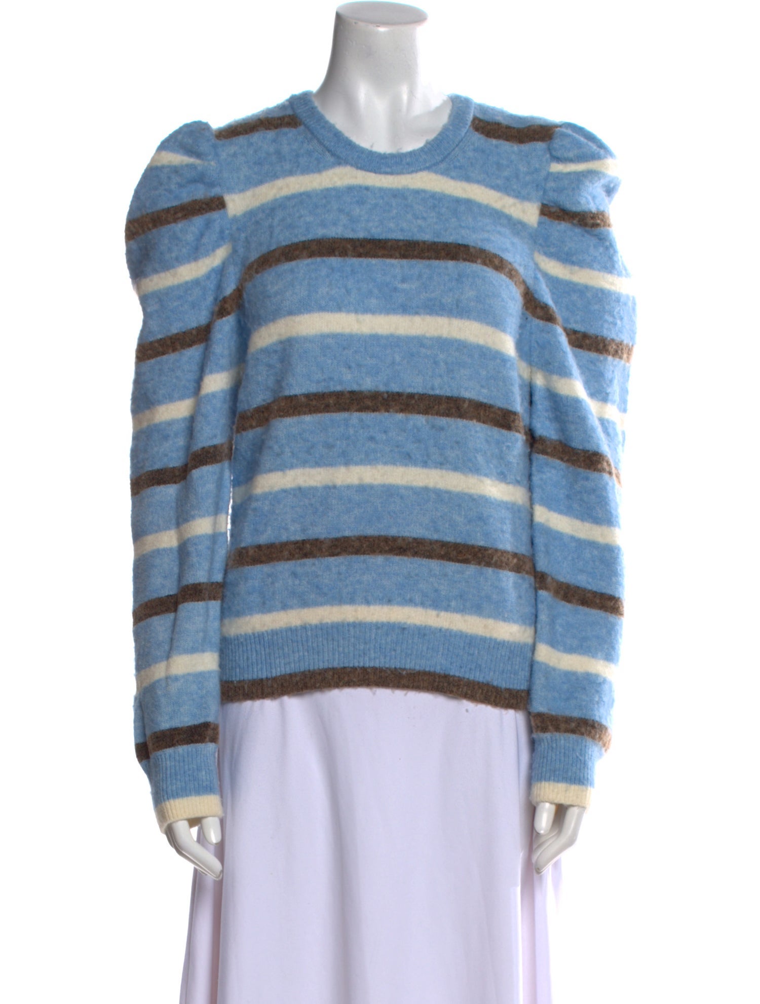 Derek Lam 10 Crosby Striped Crew Neck Sweater