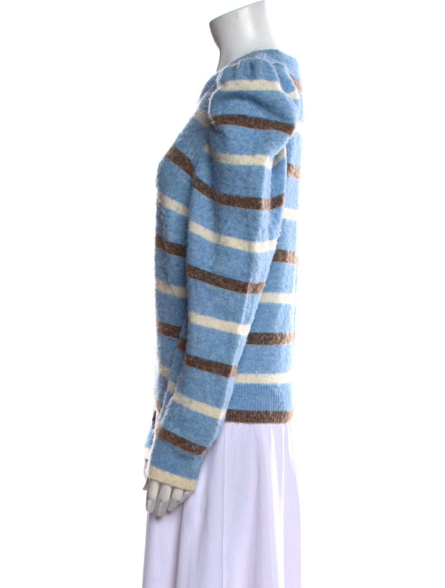 Derek Lam 10 Crosby Striped Crew Neck Sweater