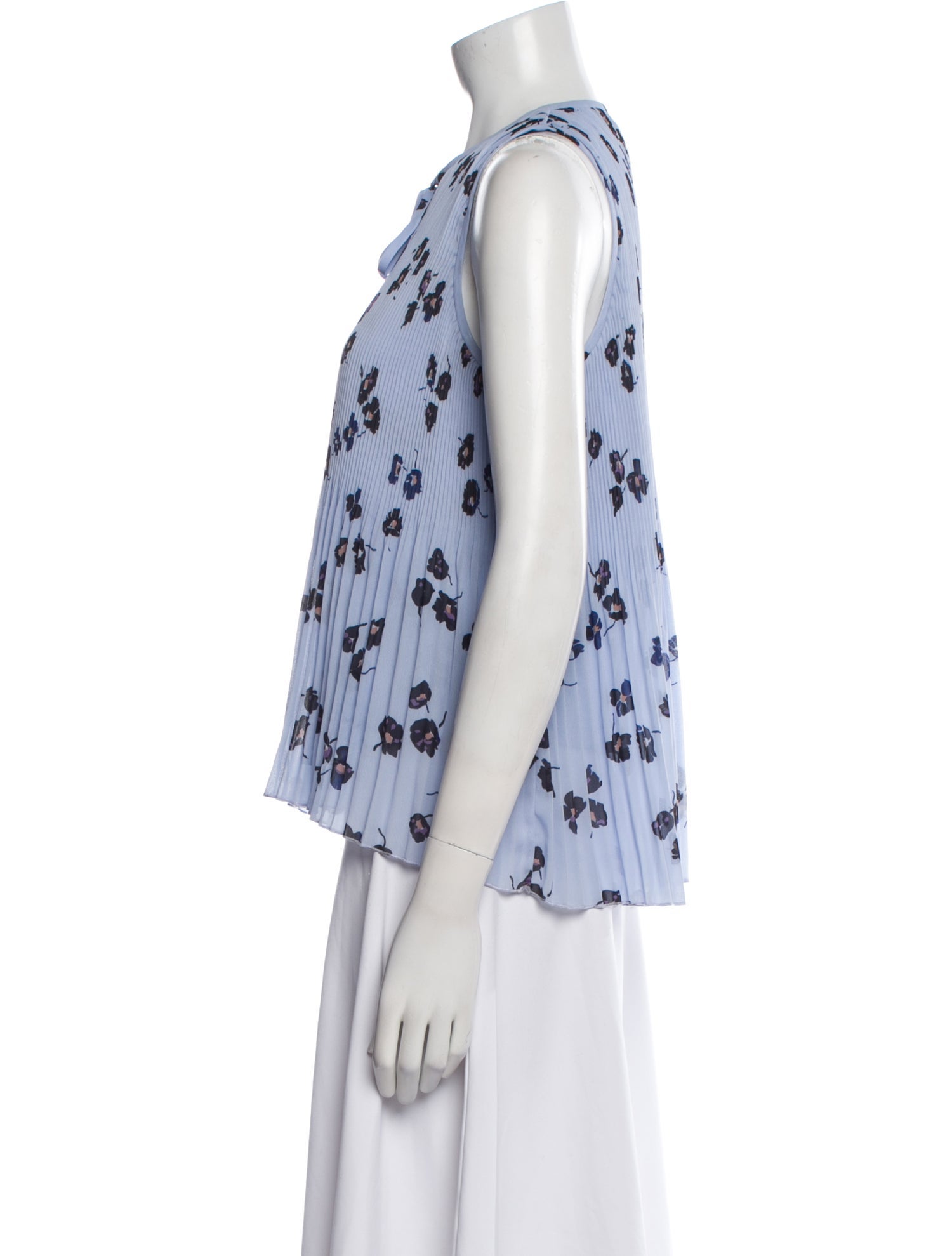 Derek Lam 10 Crosby Printed V-Neck Blouse