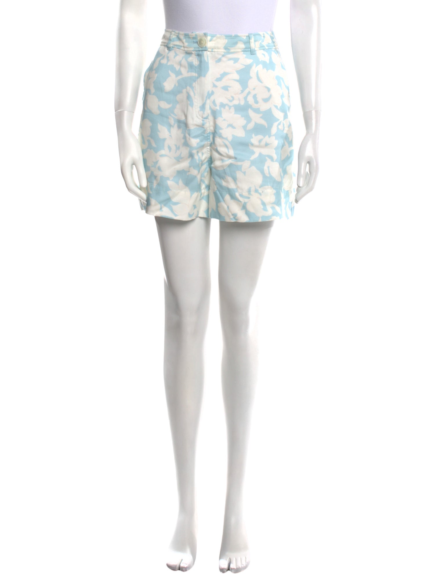 Derek Lam 10 Crosby Floral Print Mini Shorts