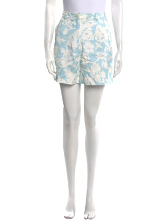 Derek Lam 10 Crosby Floral Print Mini Shorts