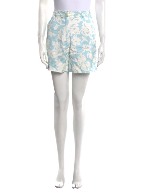 Derek Lam 10 Crosby Floral Print Mini Shorts