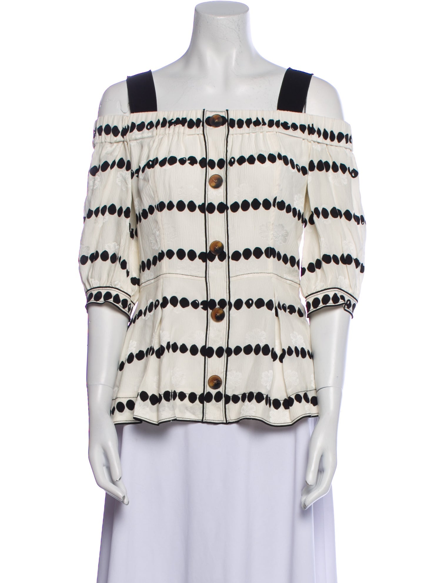Derek Lam 10 Crosby Silk Striped Blouse
