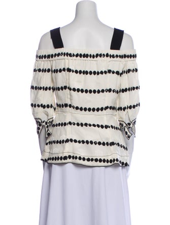 Derek Lam 10 Crosby Silk Striped Blouse