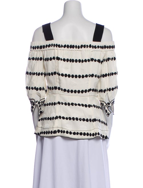 Derek Lam 10 Crosby Silk Striped Blouse