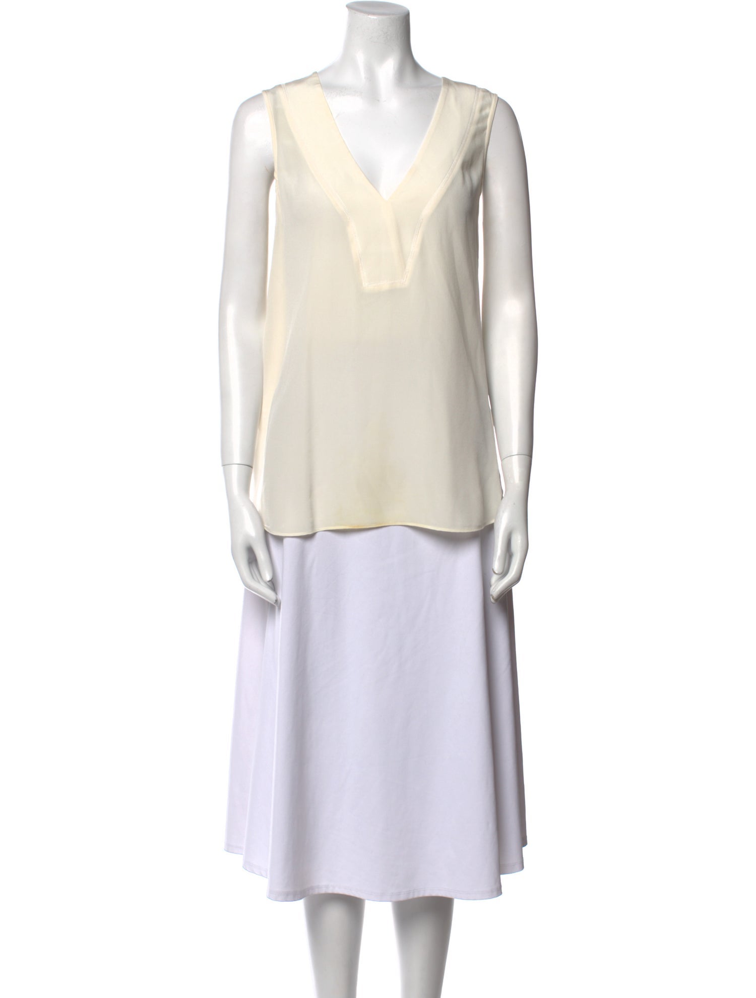 Derek Lam 10 Crosby V-Neck Sleeveless Tunic