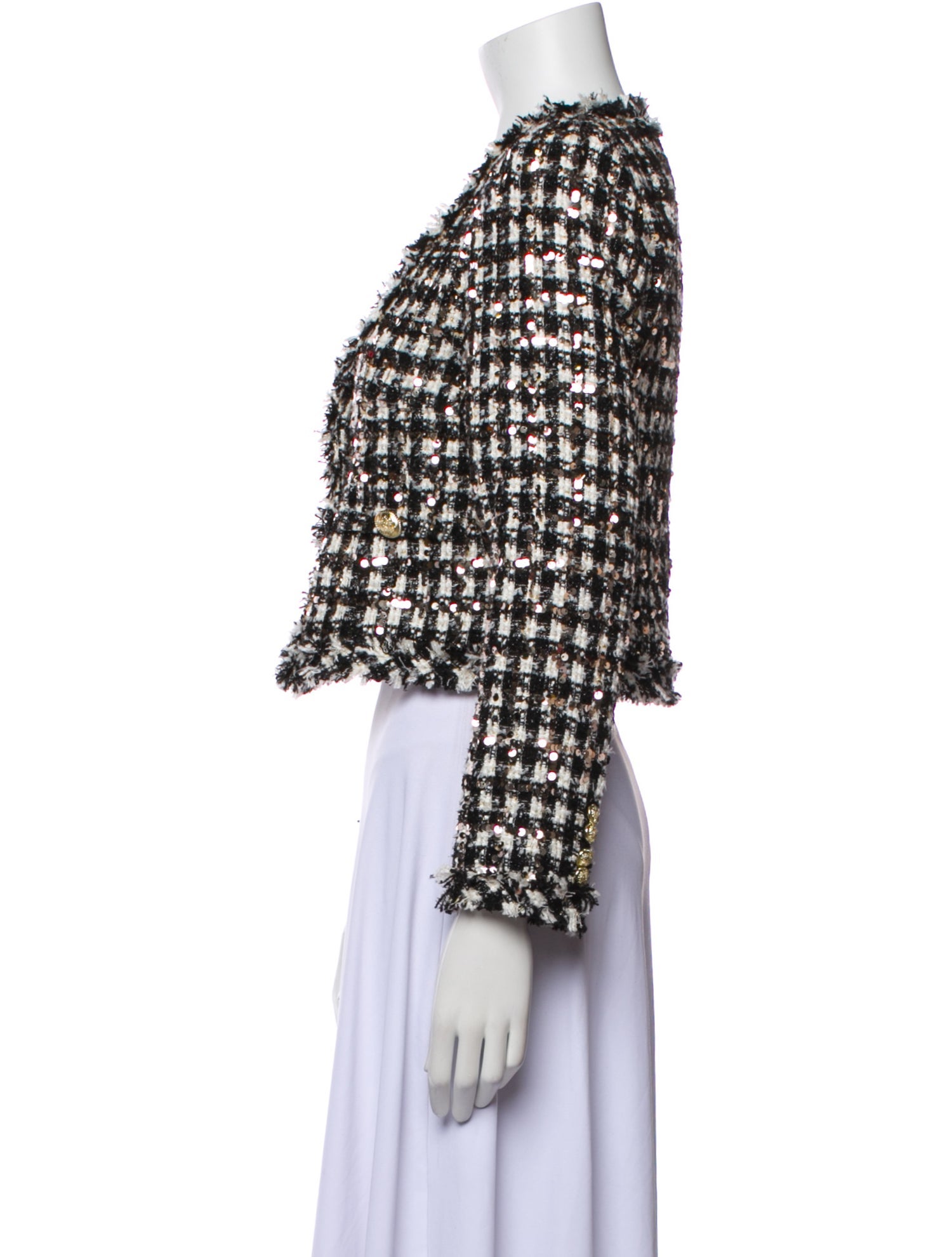 Derek Lam 10 Crosby Tweed Pattern Evening Jacket