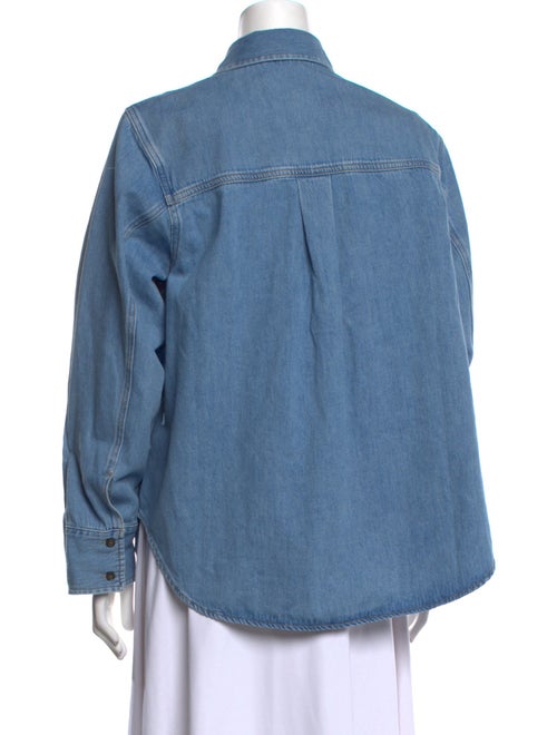 Derek Lam 10 Crosby Long Sleeve Button-Up Top