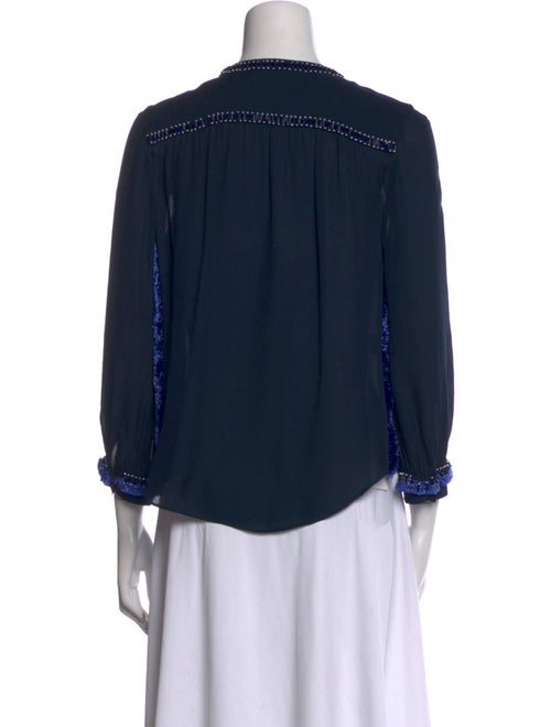 Derek Lam 10 Crosby Silk Crew Neck Blouse