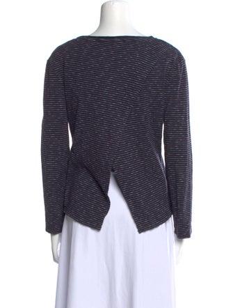 Derek Lam 10 Crosby Striped Scoop Neck Top