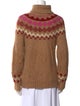 Derek Lam 10 Crosby Printed Turtleneck Sweater