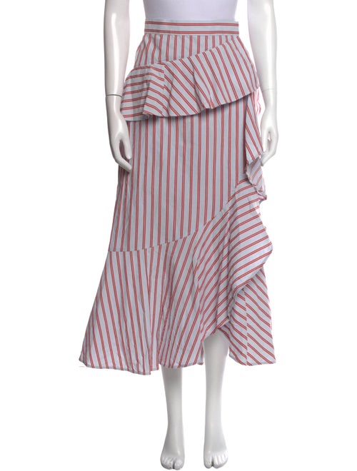 Derek Lam 10 Crosby Striped Midi Length Skirt