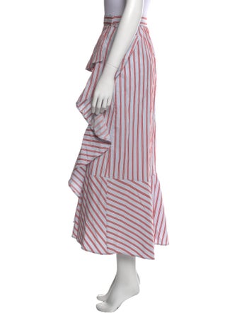 Derek Lam 10 Crosby Striped Midi Length Skirt