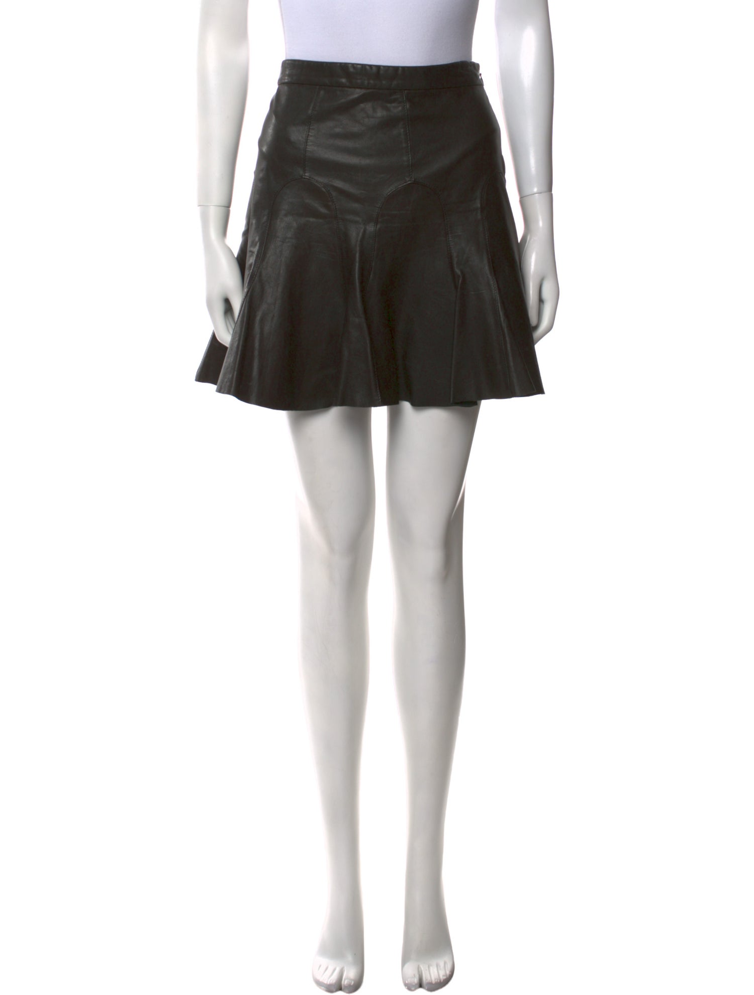 Derek Lam 10 Crosby Leather Mini Skirt