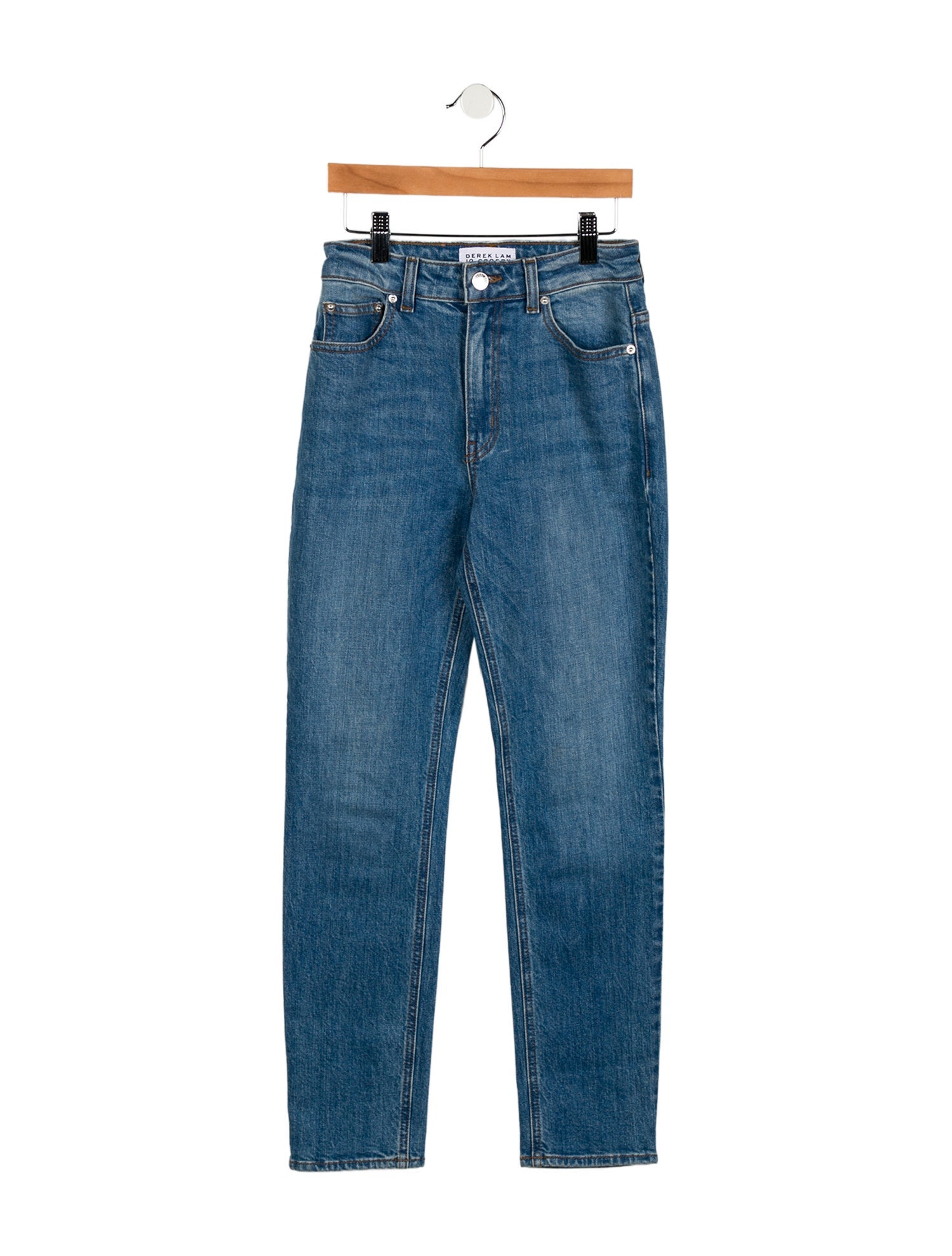 Derek Lam 10 Crosby Mid-Rise Skinny Leg Jeans