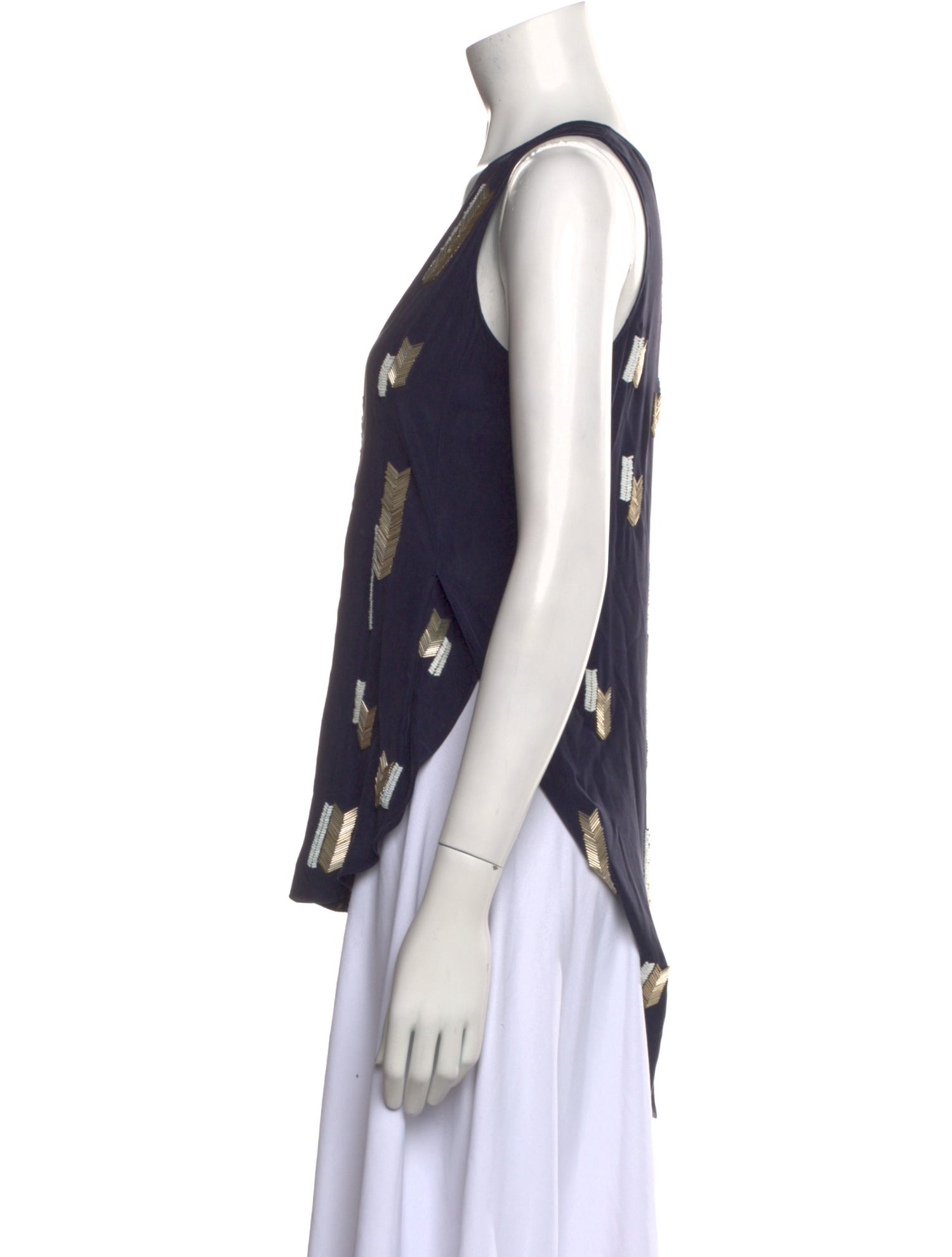 Derek Lam 10 Crosby Silk Printed Top