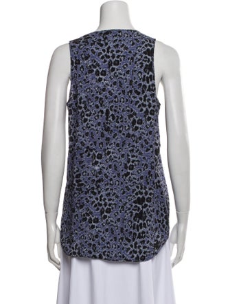 Derek Lam 10 Crosby Silk Printed Top