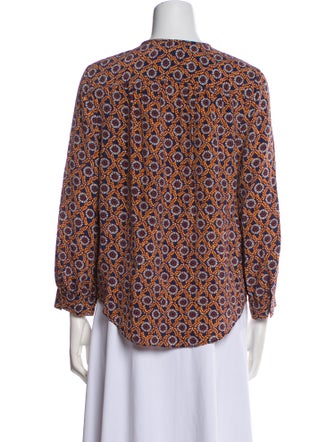 Derek Lam 10 Crosby Silk Printed Blouse