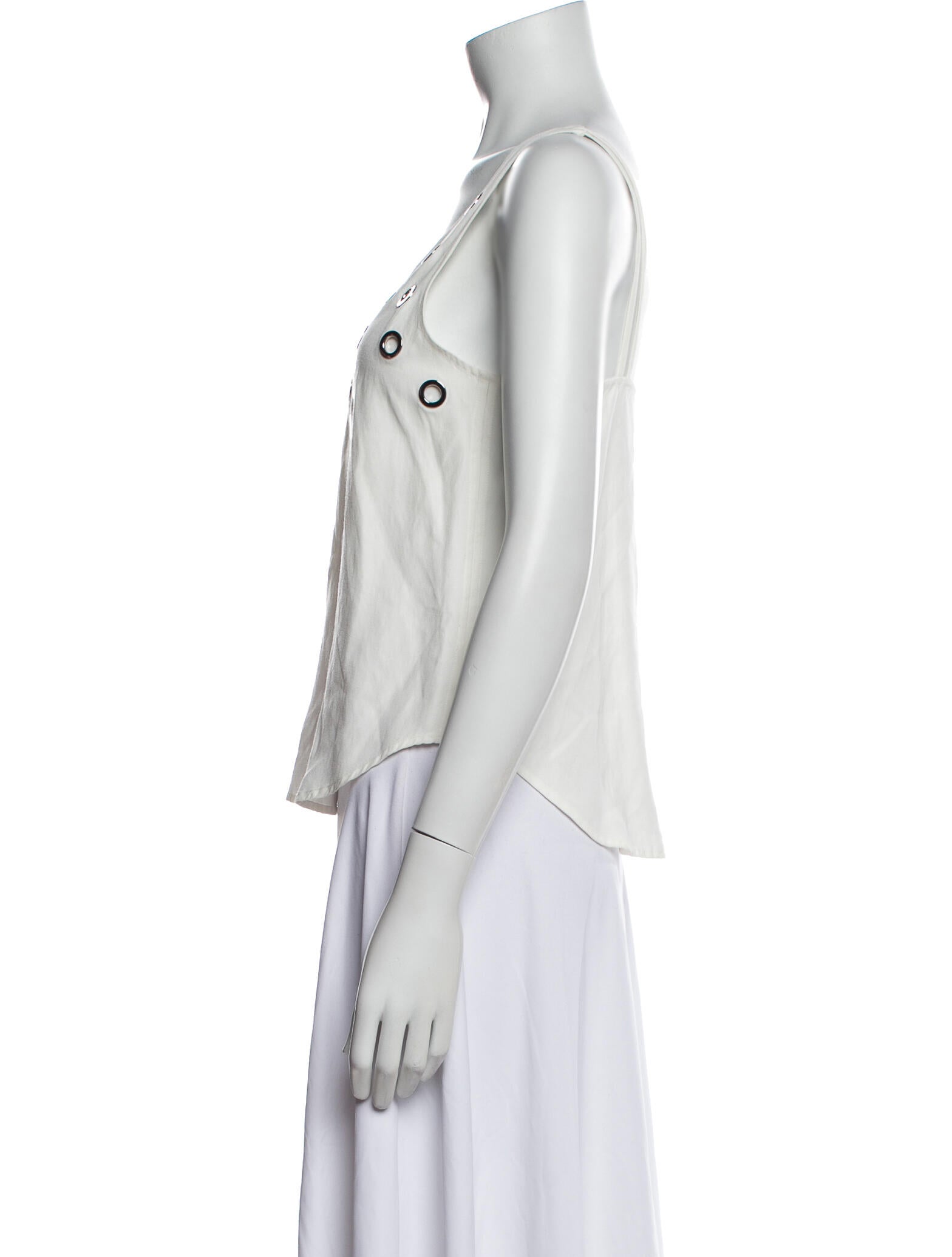 Derek Lam 10 Crosby V-Neck Sleeveless Top