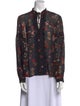Derek Lam 10 Crosby Silk Floral Print Blouse