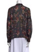 Derek Lam 10 Crosby Silk Floral Print Blouse