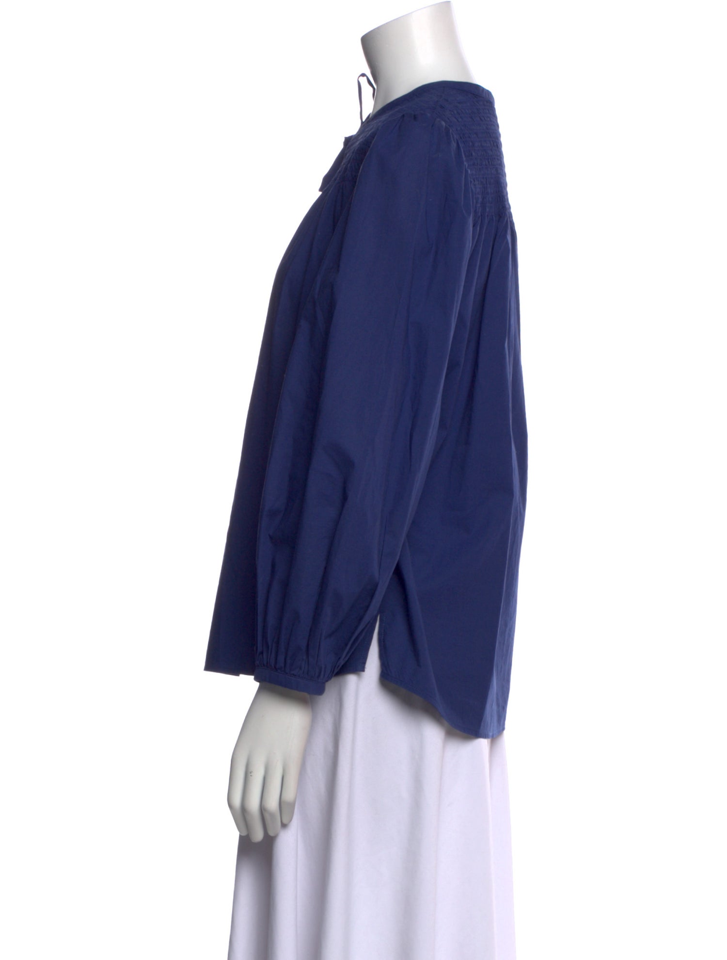 Derek Lam 10 Crosby Tie Neck Long Sleeve Blouse