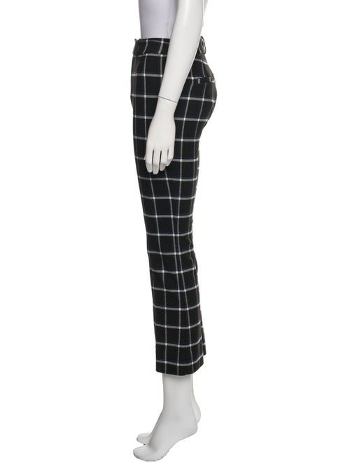 Derek Lam 10 Crosby Plaid Print Straight Leg Pants