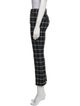 Derek Lam 10 Crosby Plaid Print Straight Leg Pants