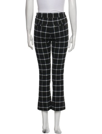 Derek Lam 10 Crosby Plaid Print Straight Leg Pants