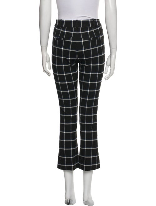 Derek Lam 10 Crosby Plaid Print Straight Leg Pants