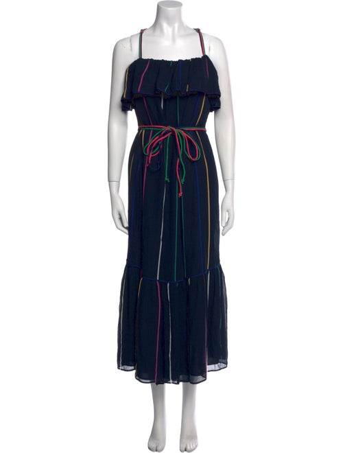 Derek Lam 10 Crosby Striped Midi Length Dress