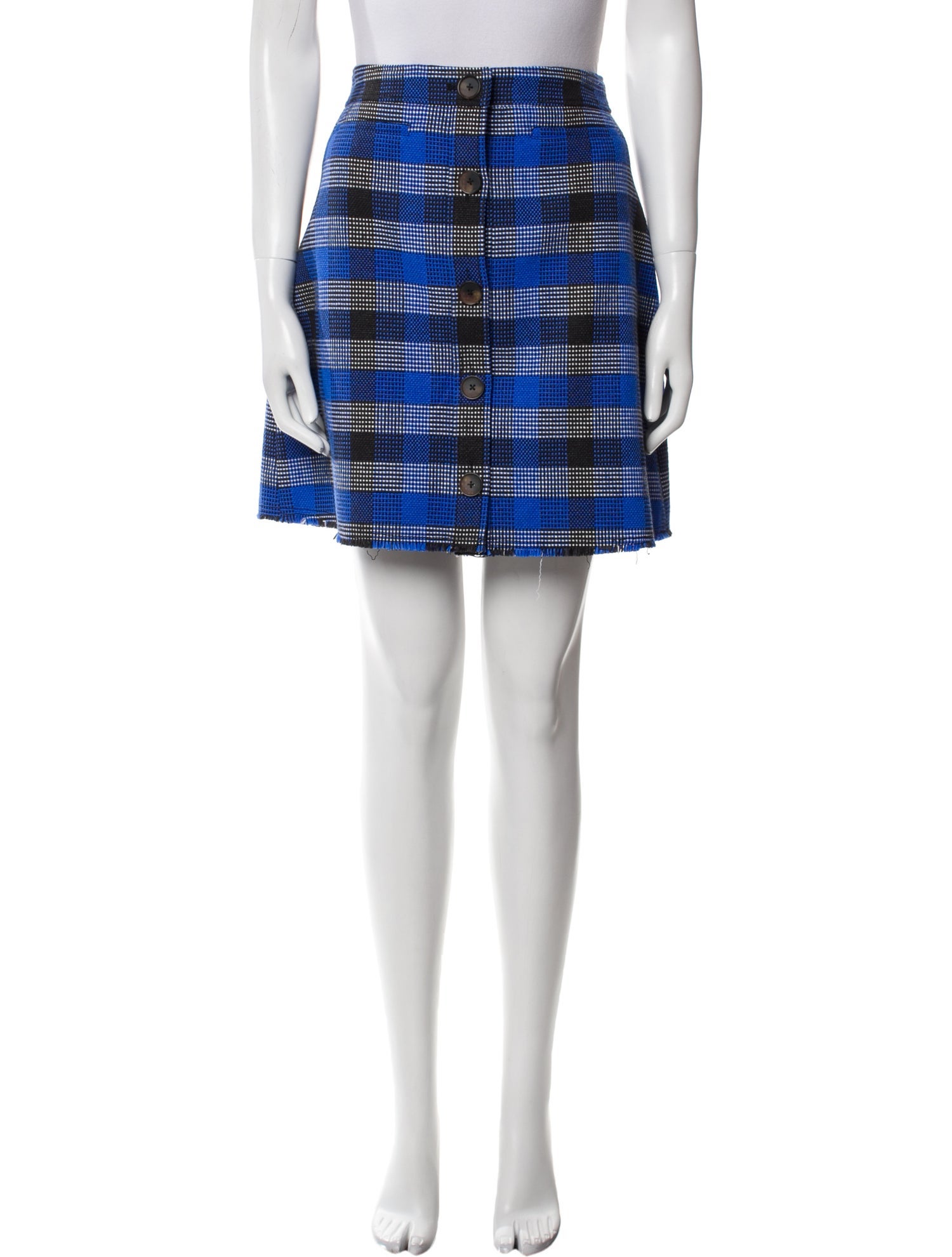 Derek Lam 10 Crosby Plaid Print Mini Skirt w/ Tags