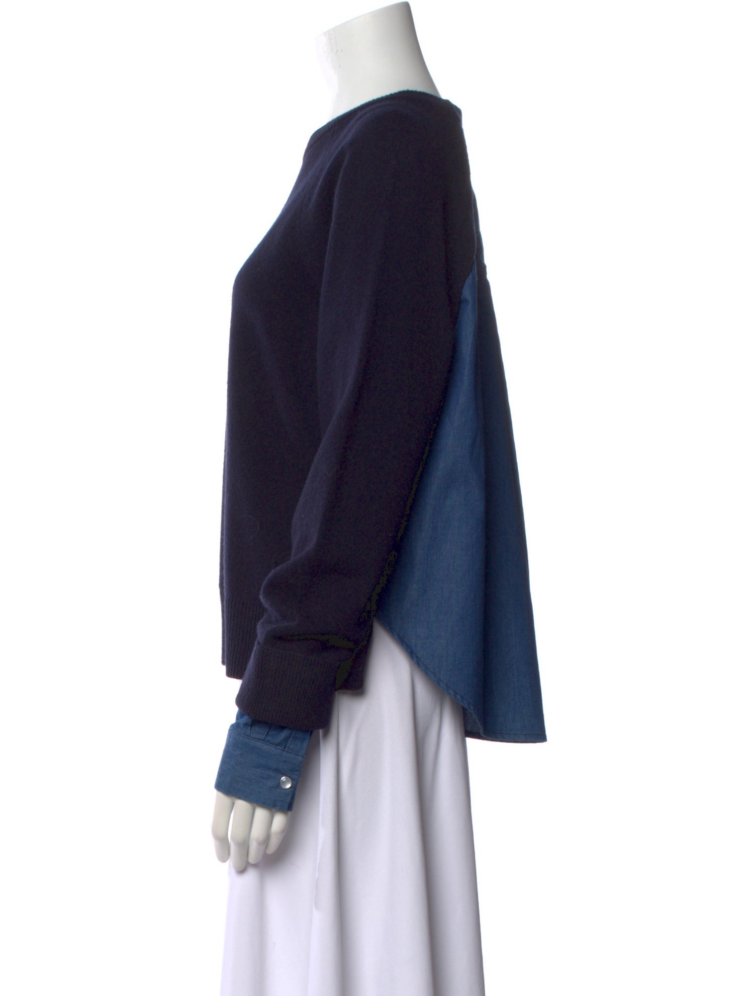 Derek Lam 10 Crosby Merino Wool Crew Neck Sweater