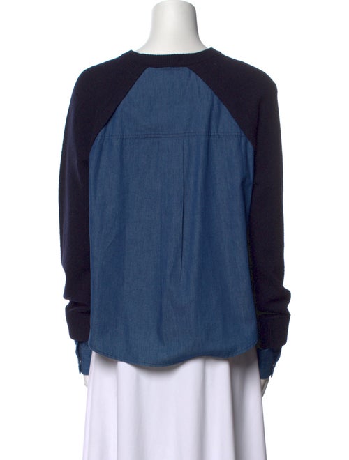 Derek Lam 10 Crosby Merino Wool Crew Neck Sweater
