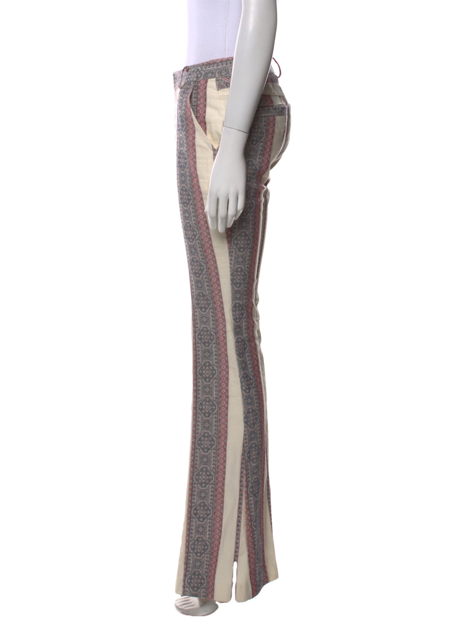 Derek Lam 10 Crosby Striped Wide Leg Pants