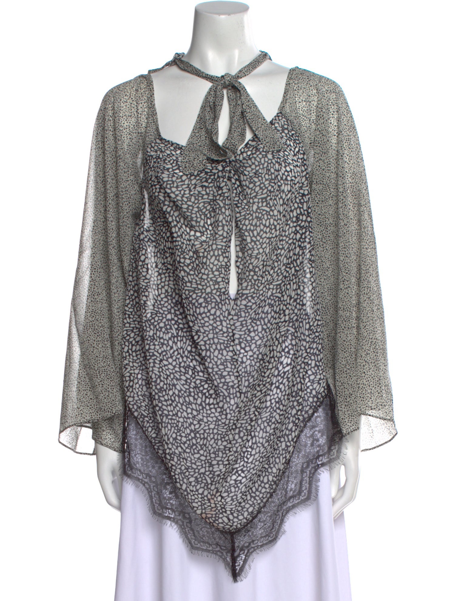 Derek Lam 10 Crosby Silk Printed Tunic