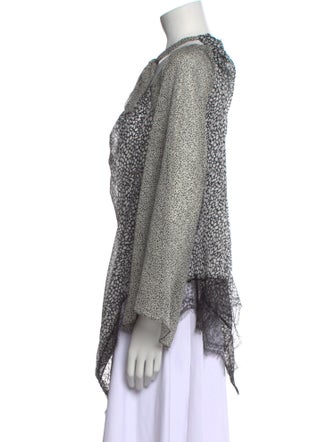 Derek Lam 10 Crosby Silk Printed Tunic