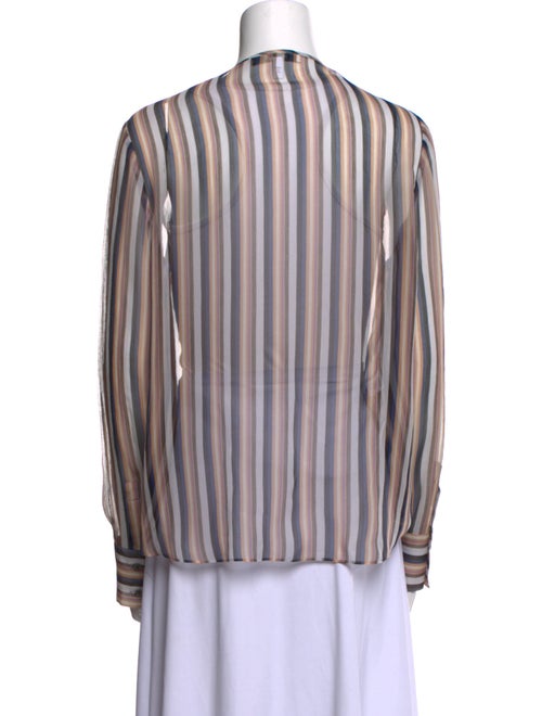 Derek Lam 10 Crosby Silk Striped Blouse