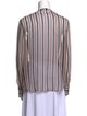 Derek Lam 10 Crosby Silk Striped Blouse