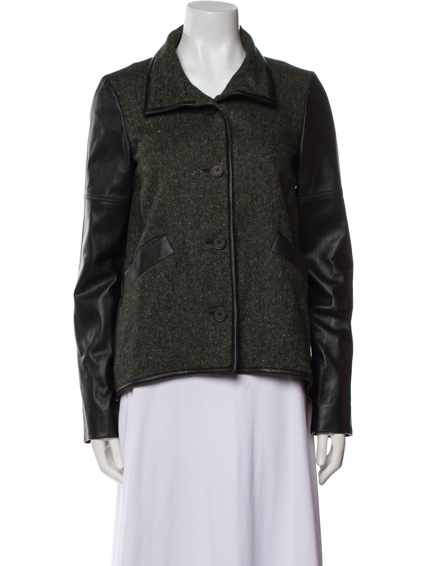Derek Lam 10 Crosby Virgin Wool Printed Jacket