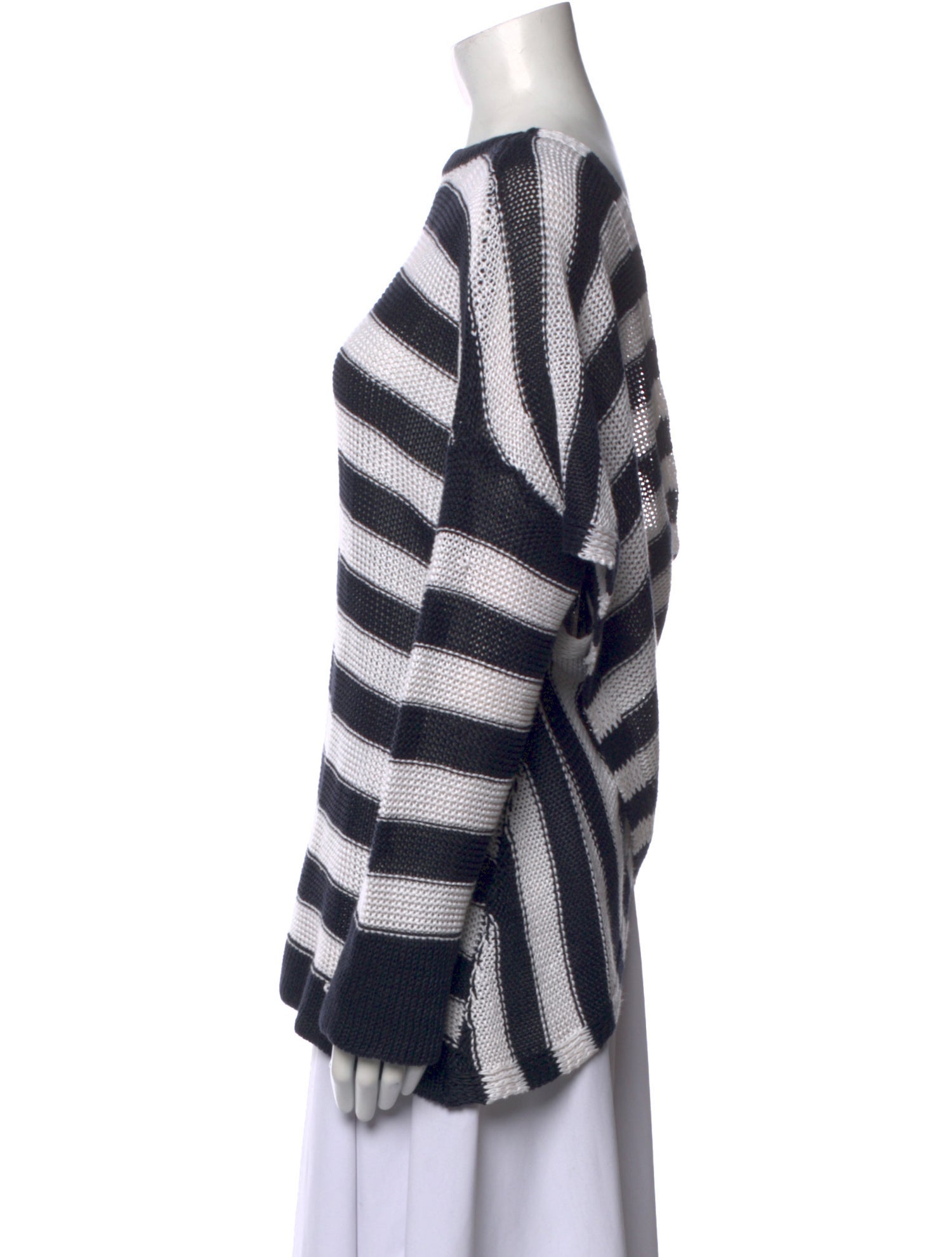 Derek Lam 10 Crosby Linen Striped Sweatshirt