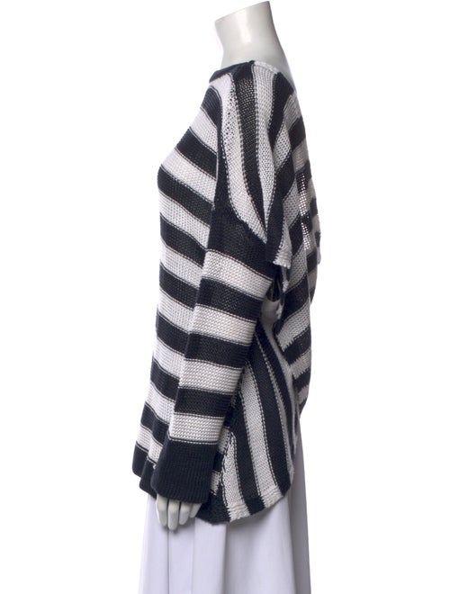 Derek Lam 10 Crosby Linen Striped Sweatshirt