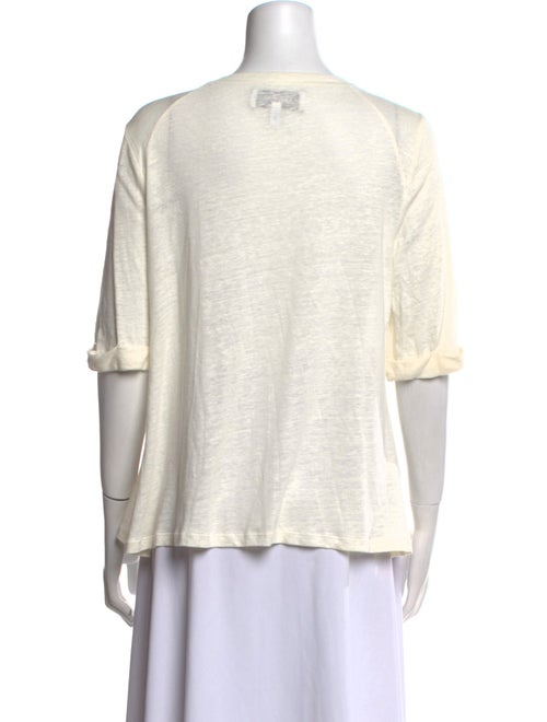 Derek Lam 10 Crosby Linen Scoop Neck T-Shirt